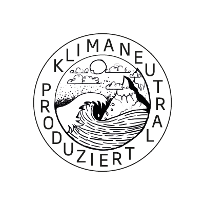 Logo Klimaneutral Kampagne Meer und Berge