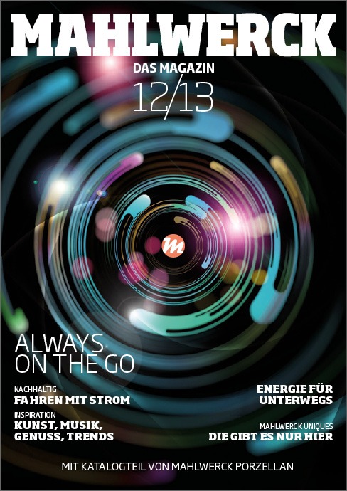 Katalog Mahlwerck-Porzellan 2012 Cover mit Punkte-Design als Markenelement
